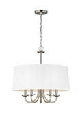 GENERATION LIGHTING, SEVILLE FIVE LIGHT SHADE CHANDELIER, CHANDELIER LIGHT