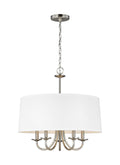 GENERATION LIGHTING, SEVILLE FIVE LIGHT SHADE CHANDELIER, CHANDELIER LIGHT