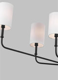 VISUAL COMFORT STUDIO, FOXDALE SIX LIGHT LINEAR CHANDELIER, CHANDELIER LIGHT