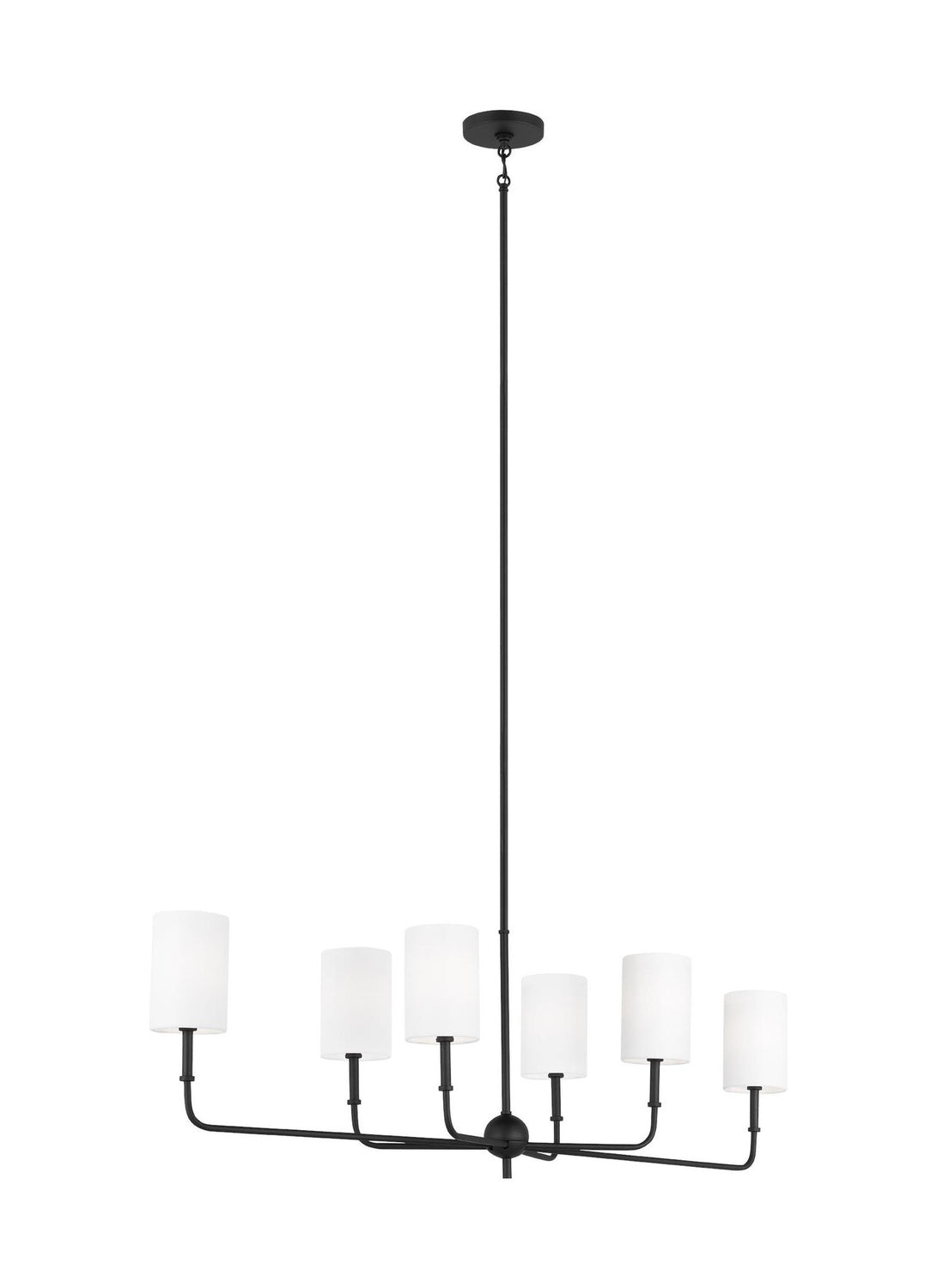 VISUAL COMFORT & CO., FOXDALE SIX LIGHT LINEAR CHANDELIER, CHANDELIER LIGHT