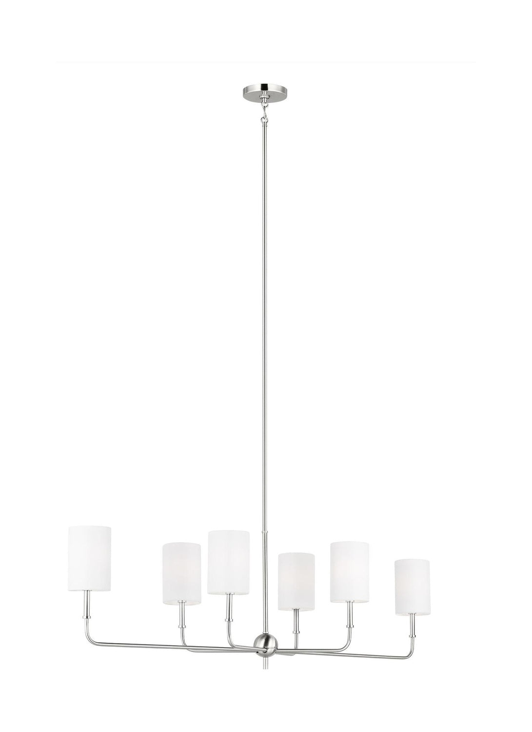 VISUAL COMFORT STUDIO, FOXDALE SIX LIGHT LINEAR CHANDELIER, CHANDELIER LIGHT