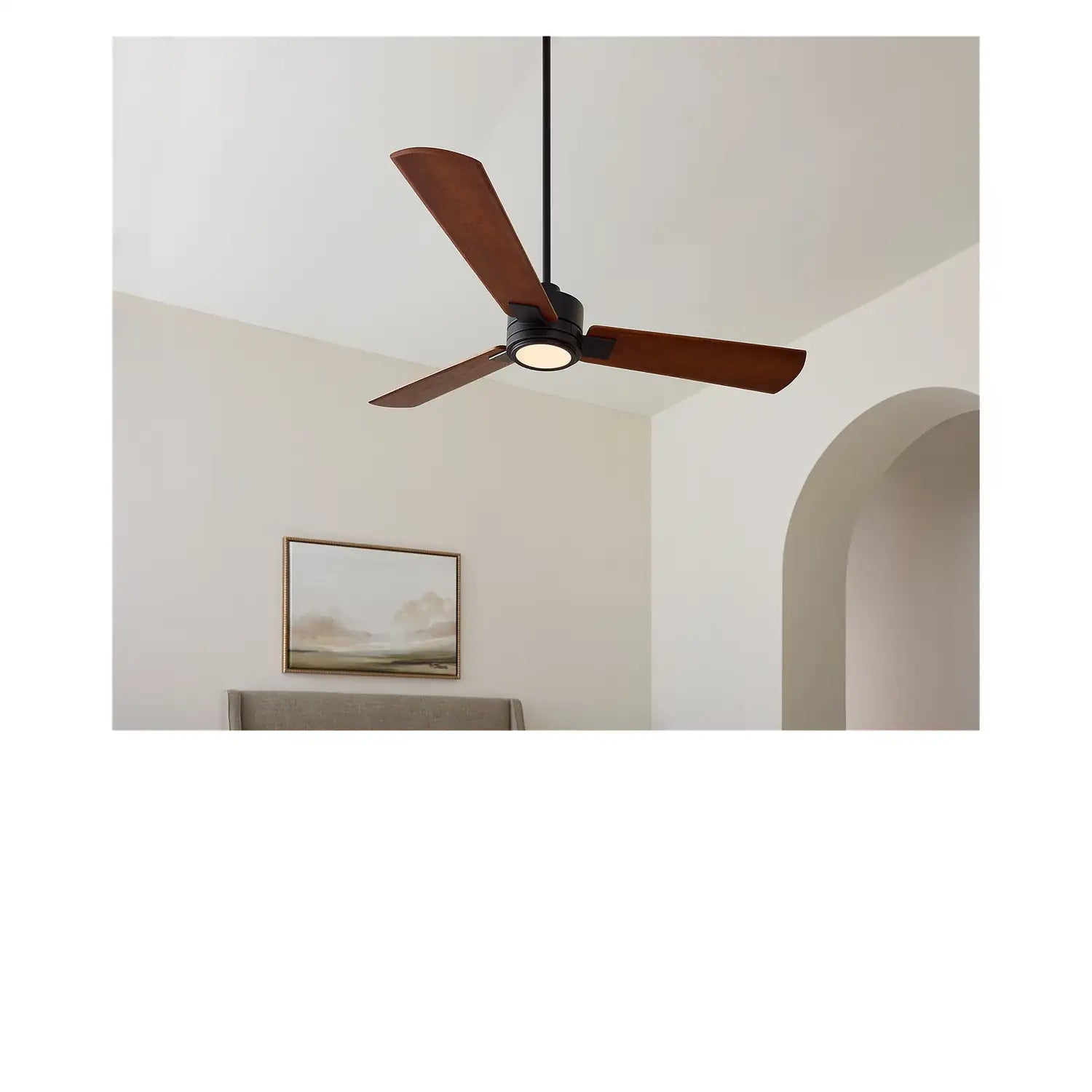 VISUAL COMFORT & CO., HARRIS SMART 56 LED - MIDNIGHT BLACK, INDOOR CEILING FANS