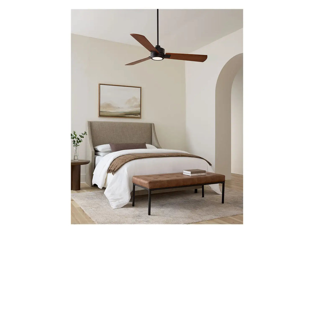 VISUAL COMFORT & CO., HARRIS SMART 56 LED - MIDNIGHT BLACK, INDOOR CEILING FANS