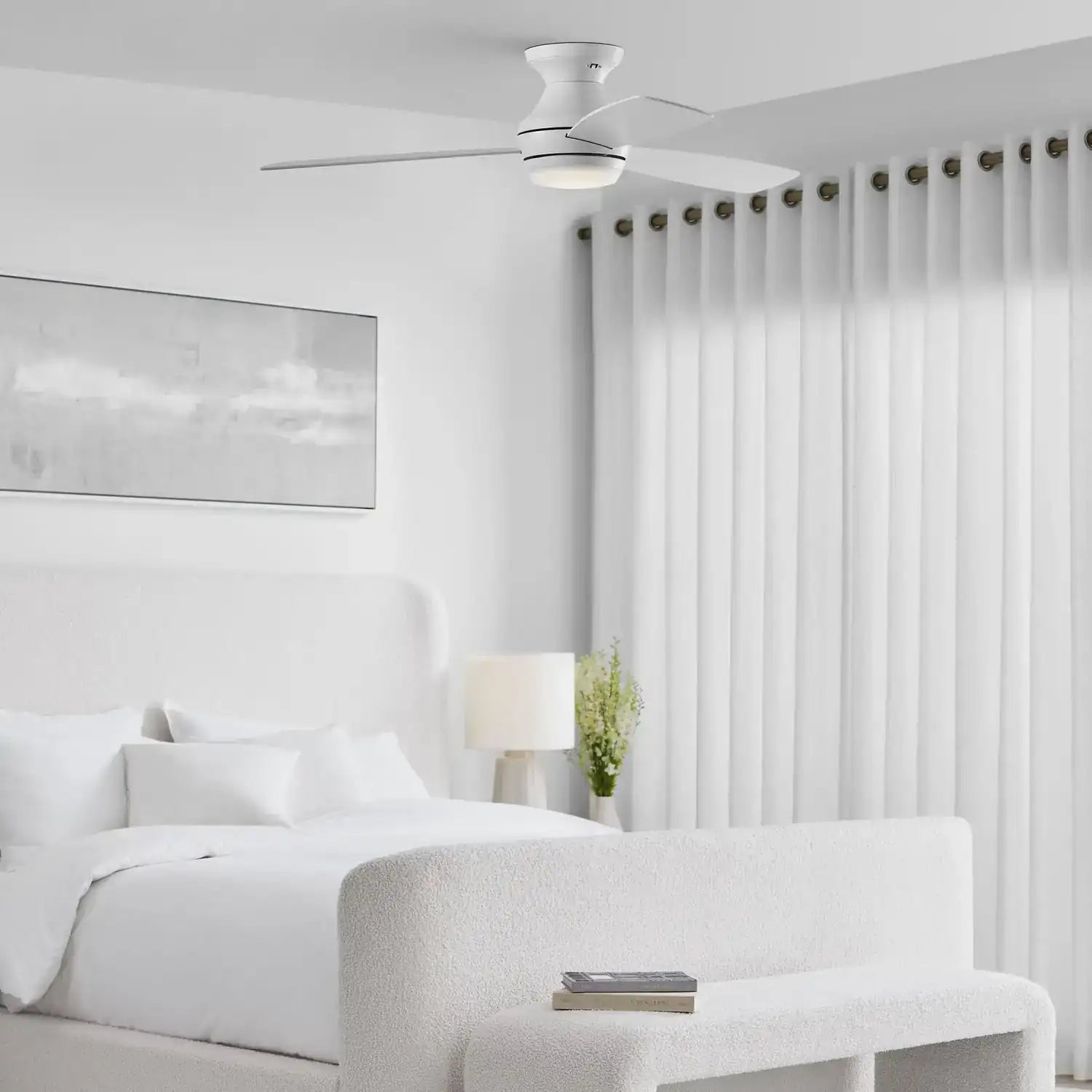 VISUAL COMFORT & CO., IKON LED CEILING FAN, INDOOR CEILING FANS