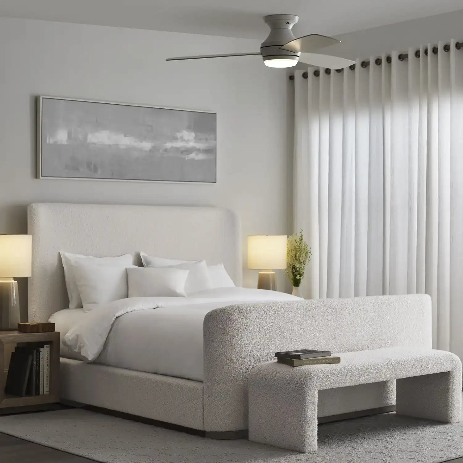 VISUAL COMFORT & CO., IKON LED CEILING FAN, INDOOR CEILING FANS