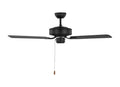GENERATION LIGHTING, LINDEN CEILING FAN | 3LD48MBK, INDOOR CEILING FANS
