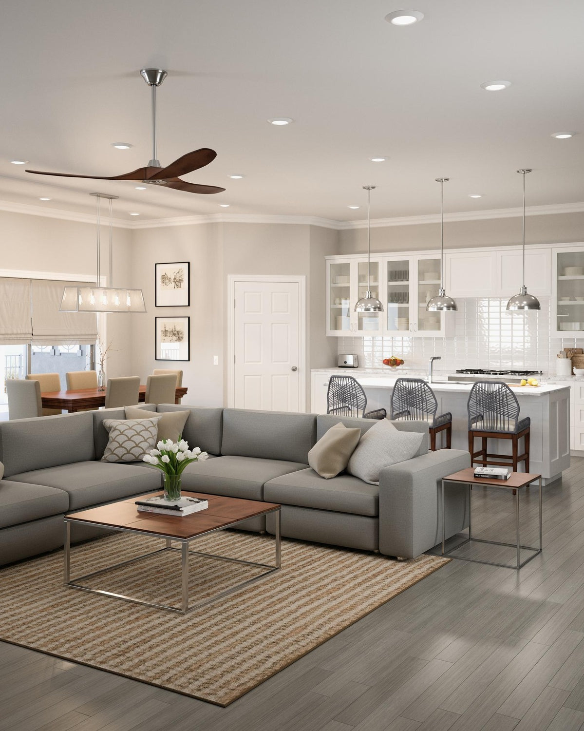 VISUAL COMFORT & CO., MAVERICK CEILING FAN, INDOOR CEILING FANS