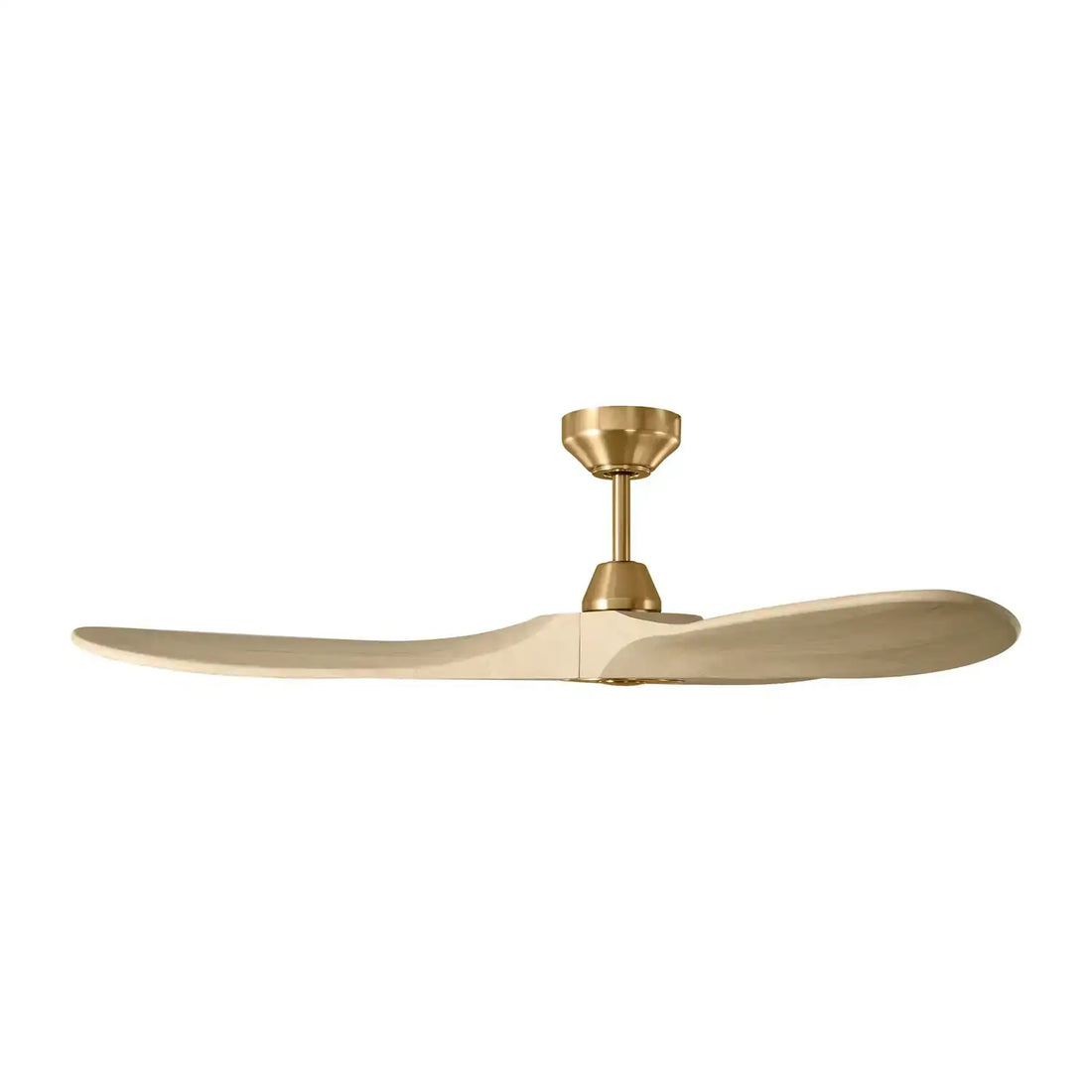 VISUAL COMFORT & CO., MAVERICK SMART 52 - BURNISHED BRASS W WASHED WHITE OAK BLADES, INDOOR CEILING FANS