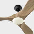 VISUAL COMFORT & CO., MAVERICK SMART 52 - MATTE BLACK W NATUREL HONEY BLADES, INDOOR CEILING FANS