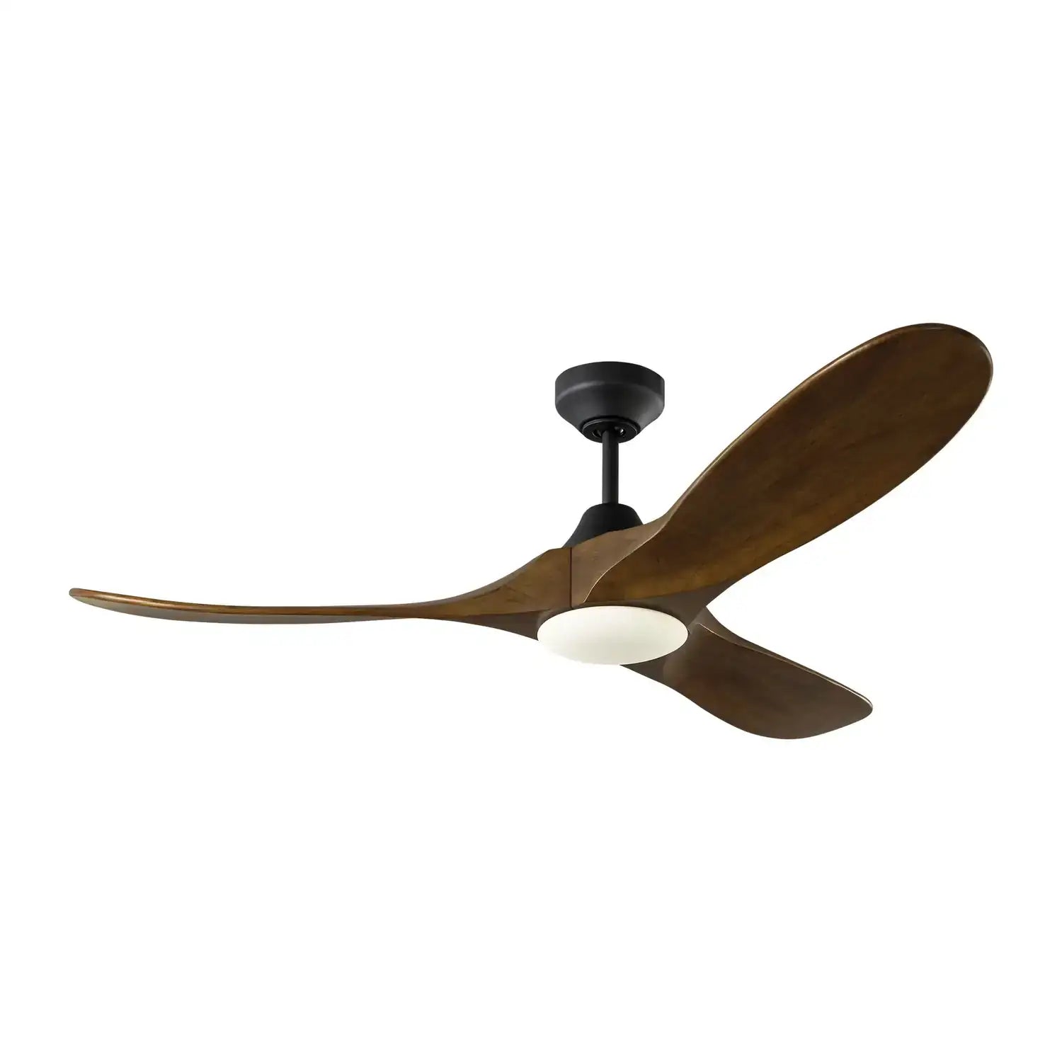 VISUAL COMFORT & CO., MAVERICK SMART 52 - MATTE BLACK W DARK WALNUT BLADES, INDOOR CEILING FANS