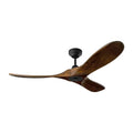 VISUAL COMFORT & CO., MAVERICK SMART 52 - MATTE BLACK W DARK WALNUT BLADES, INDOOR CEILING FANS