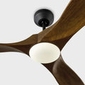 VISUAL COMFORT & CO., MAVERICK SMART 52 - MATTE BLACK W DARK WALNUT BLADES, INDOOR CEILING FANS