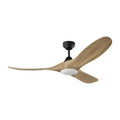VISUAL COMFORT & CO., MAVERICK SMART 52 - MATTE BLACK W DARK WALNUT BLADES, INDOOR CEILING FANS