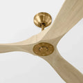 VISUAL COMFORT & CO., MAVERICK SMART 60 - BURNISHED BRASS W WASHED WHITE OAK BLADES, INDOOR CEILING FANS