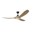 VISUAL COMFORT & CO., MAVERICK SMART 60 - MIDNIGHT BLACK W DARK WALNUT BLADES, INDOOR CEILING FANS