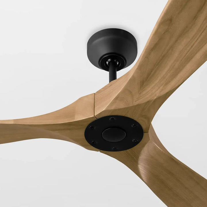 VISUAL COMFORT & CO., MAVERICK SMART 60 - MIDNIGHT BLACK W DARK WALNUT BLADES, INDOOR CEILING FANS