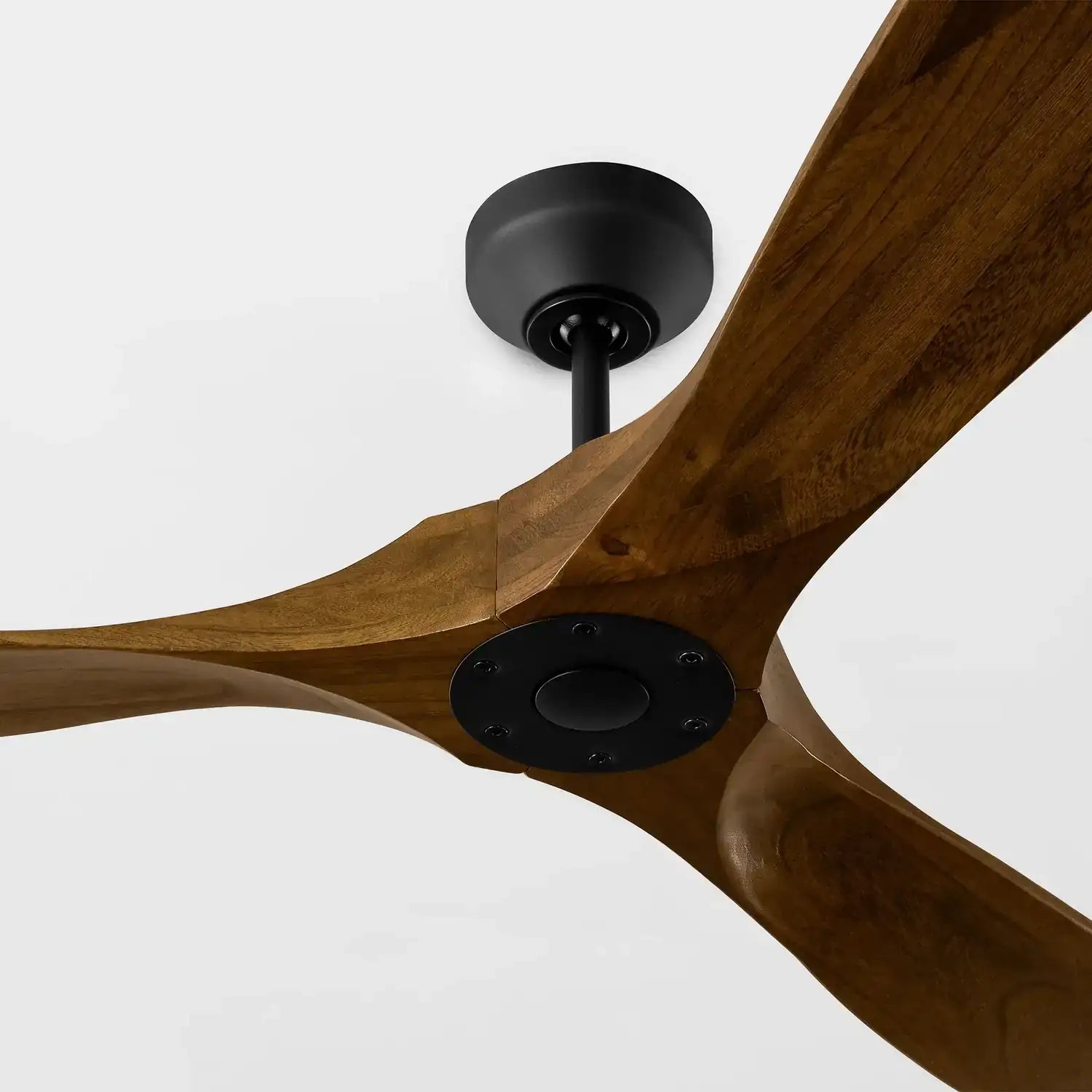 VISUAL COMFORT & CO., MAVERICK SMART 60 - MIDNIGHT BLACK W DARK WALNUT BLADES, INDOOR CEILING FANS