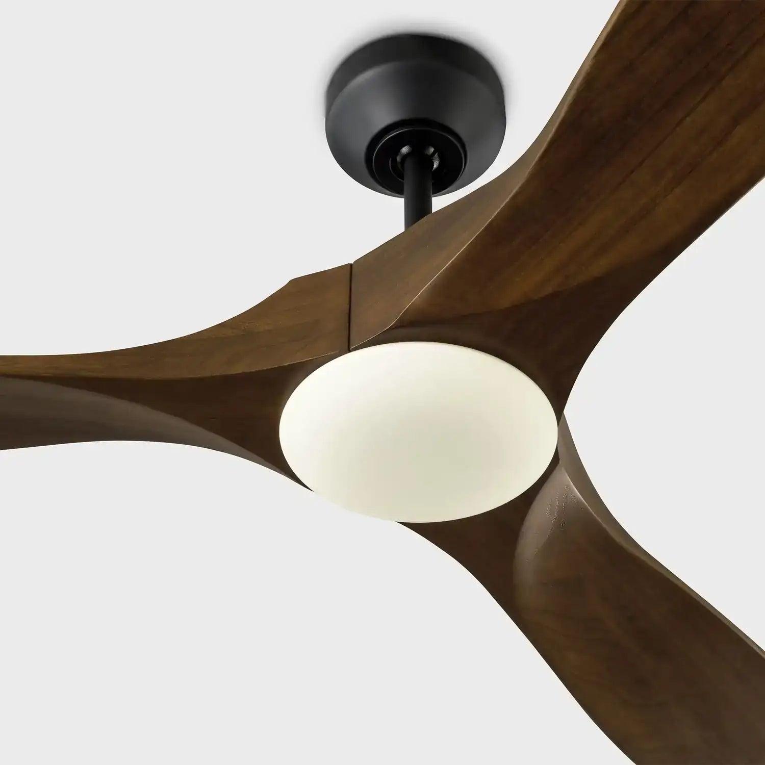 VISUAL COMFORT & CO., MAVERICK SMART 60 - MIDNIGHT BLACK W DARK WALNUT BLADES, INDOOR CEILING FANS