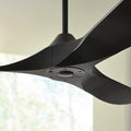 VISUAL COMFORT & CO., MAVERICK COASTAL 60 - MIDNIGHT BLACK W MIDNIGHT BLACK BLADES, OUTDOOR CEILING FAN