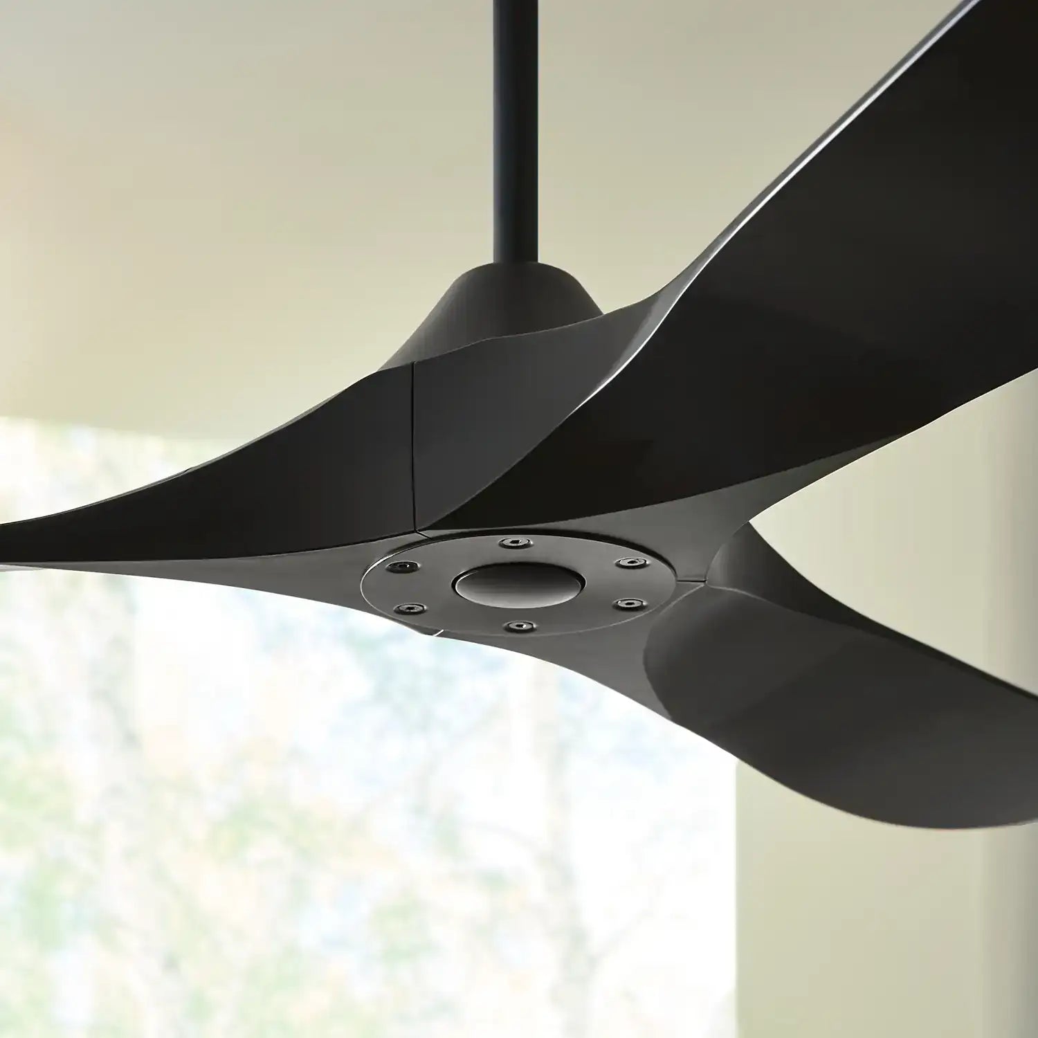 VISUAL COMFORT & CO., MAVERICK COASTAL 60 - MIDNIGHT BLACK W MIDNIGHT BLACK BLADES, OUTDOOR CEILING FAN
