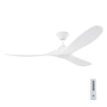 VISUAL COMFORT & CO., MAVERICK COASTAL 60 - MATTE WHITE W MATTE WHITE BLADES, OUTDOOR CEILING FAN
