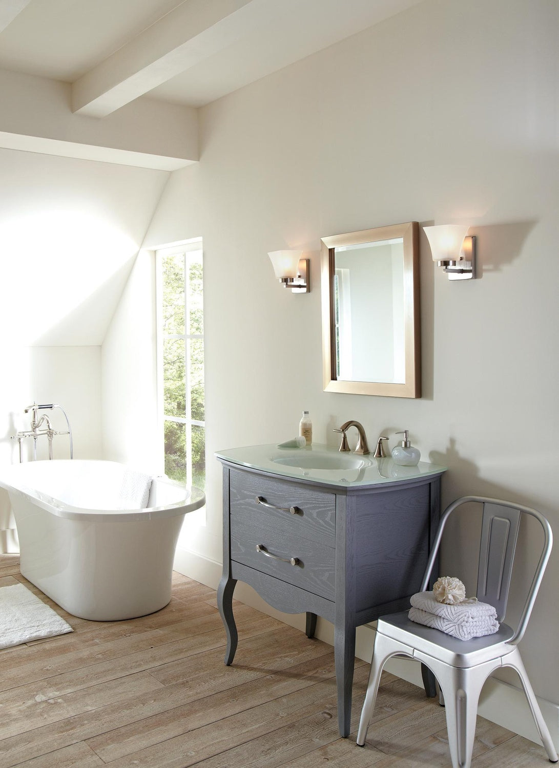 GENERATION LIGHTING, BAYFIELD ONE LIGHT WALL / BATH SCONCE, BATH VANITY LIGHT