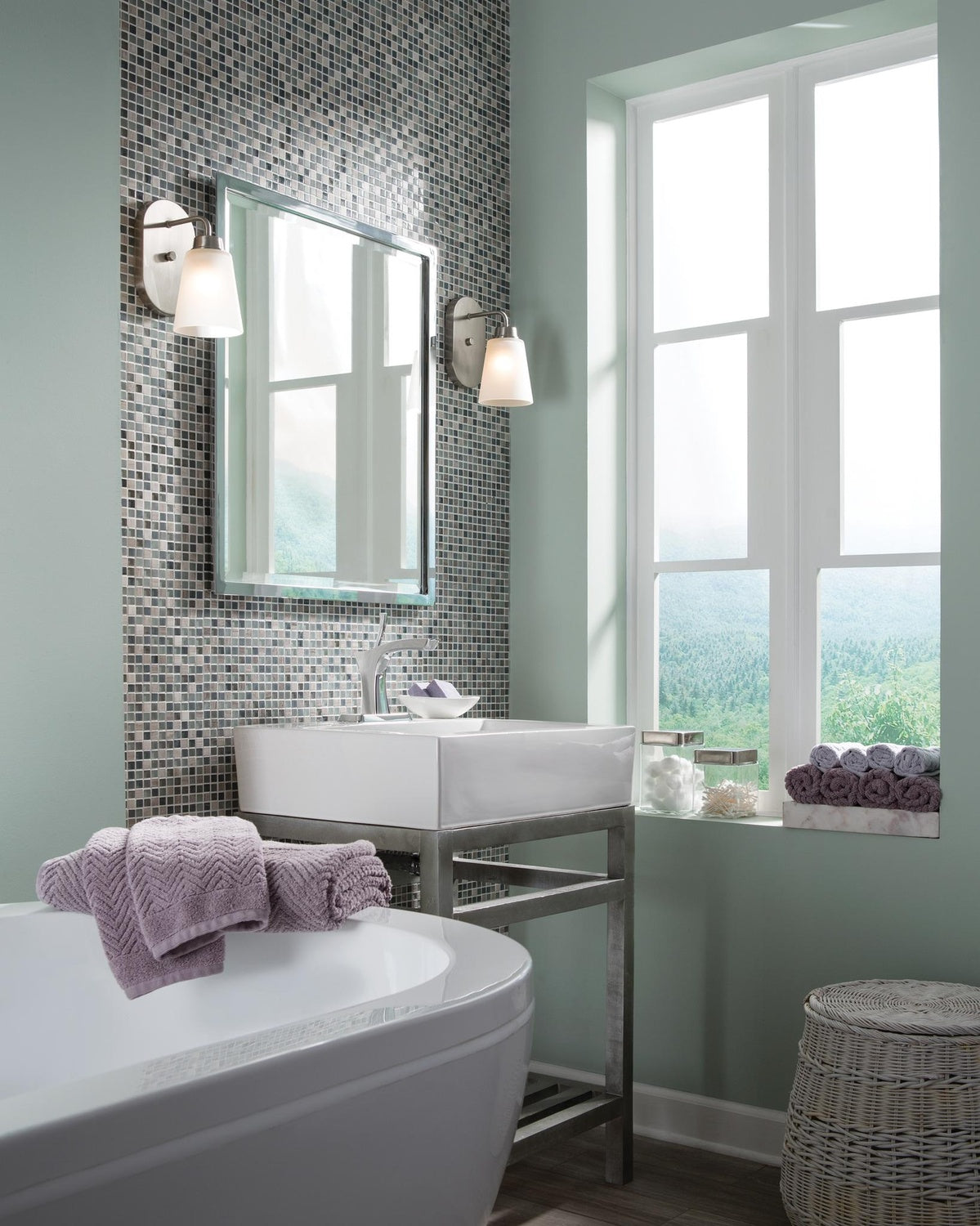GENERATION LIGHTING, KERRVILLE ONE LIGHT WALL / BATH SCONCE, BATH VANITY LIGHT