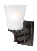 GENERATION LIGHTING, HANFORD ONE LIGHT WALL / BATH SCONCE, BATH VANITY LIGHT