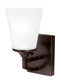 GENERATION LIGHTING, HANFORD ONE LIGHT WALL / BATH SCONCE, BATH VANITY LIGHT