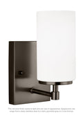 GENERATION LIGHTING ALTURAS ONE LIGHT WALL / BATH SCONCE - Bath