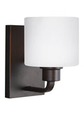 GENERATION LIGHTING, CANFIELD ONE LIGHT WALL / BATH SCONCE, BATH VANITY LIGHT