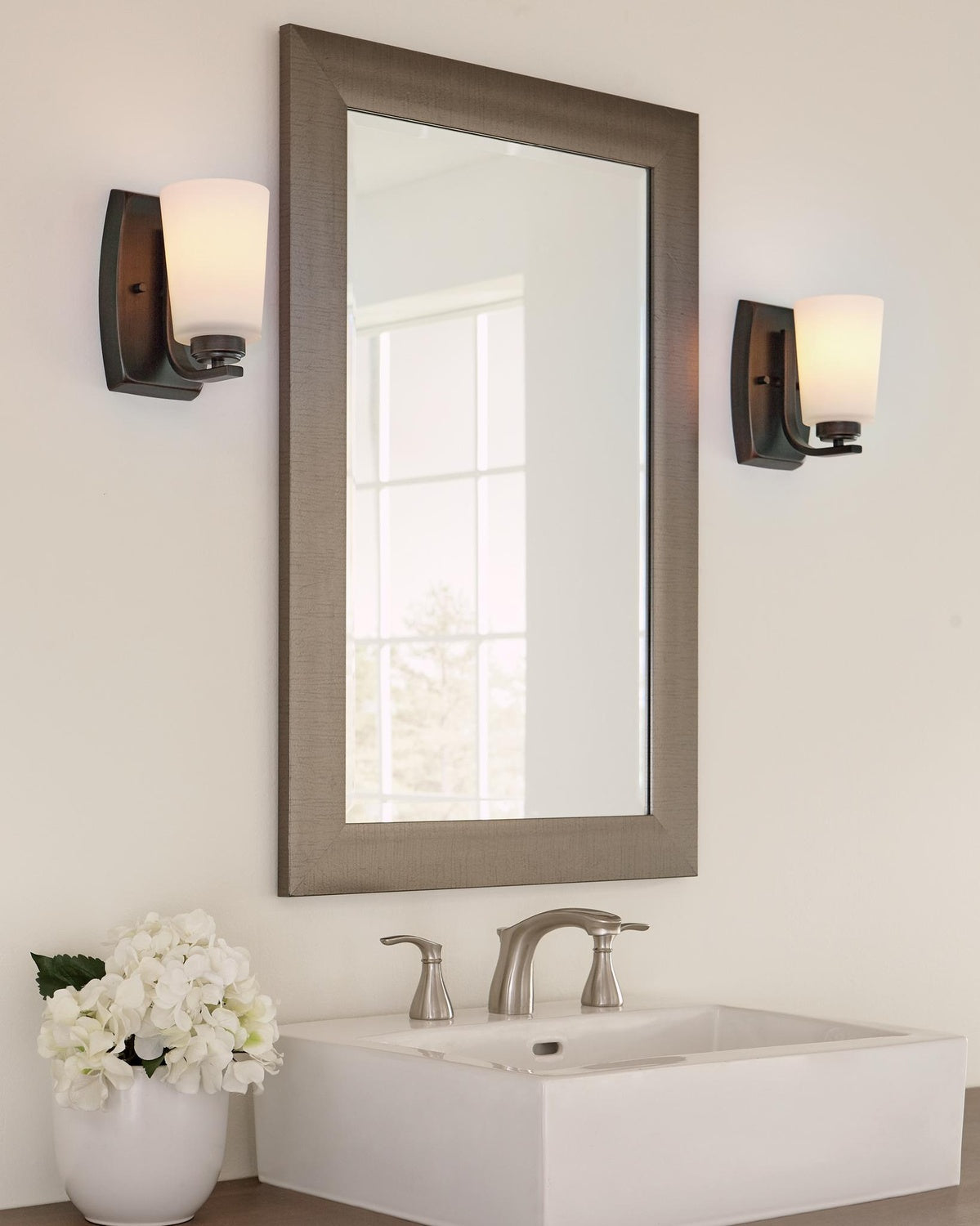 GENERATION LIGHTING, FRANPORT ONE LIGHT WALL / BATH SCONCE, BATH VANITY LIGHT
