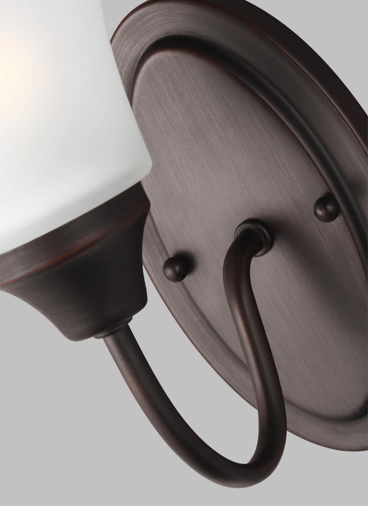 GENERATION LIGHTING, HOLMAN ONE LIGHT WALL / BATH SCONCE, BATH VANITY LIGHT