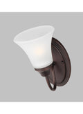 GENERATION LIGHTING, HOLMAN ONE LIGHT WALL / BATH SCONCE, BATH VANITY LIGHT