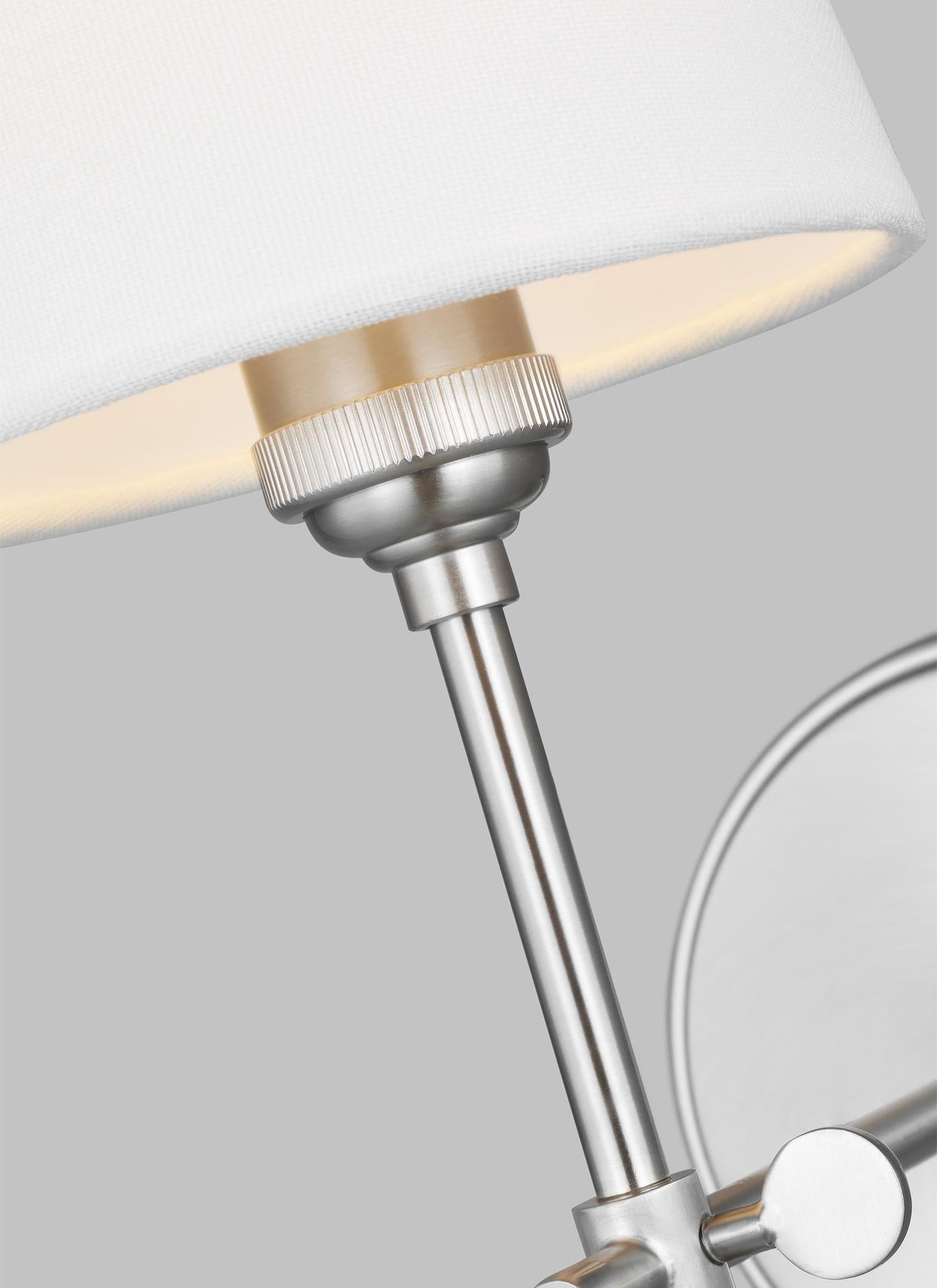 VISUAL COMFORT & CO., BAKER ONE LIGHT WALL / BATH SCONCE, BATH VANITY LIGHT