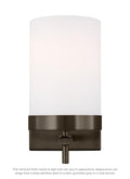 VISUAL COMFORT & CO., ZIRE ONE LIGHT WALL / BATH SCONCE, BATH VANITY LIGHT