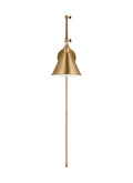 VISUAL COMFORT STUDIO, SALEM DOUBLE ARM ONE LIGHT SCONCE, WALL SCONCES