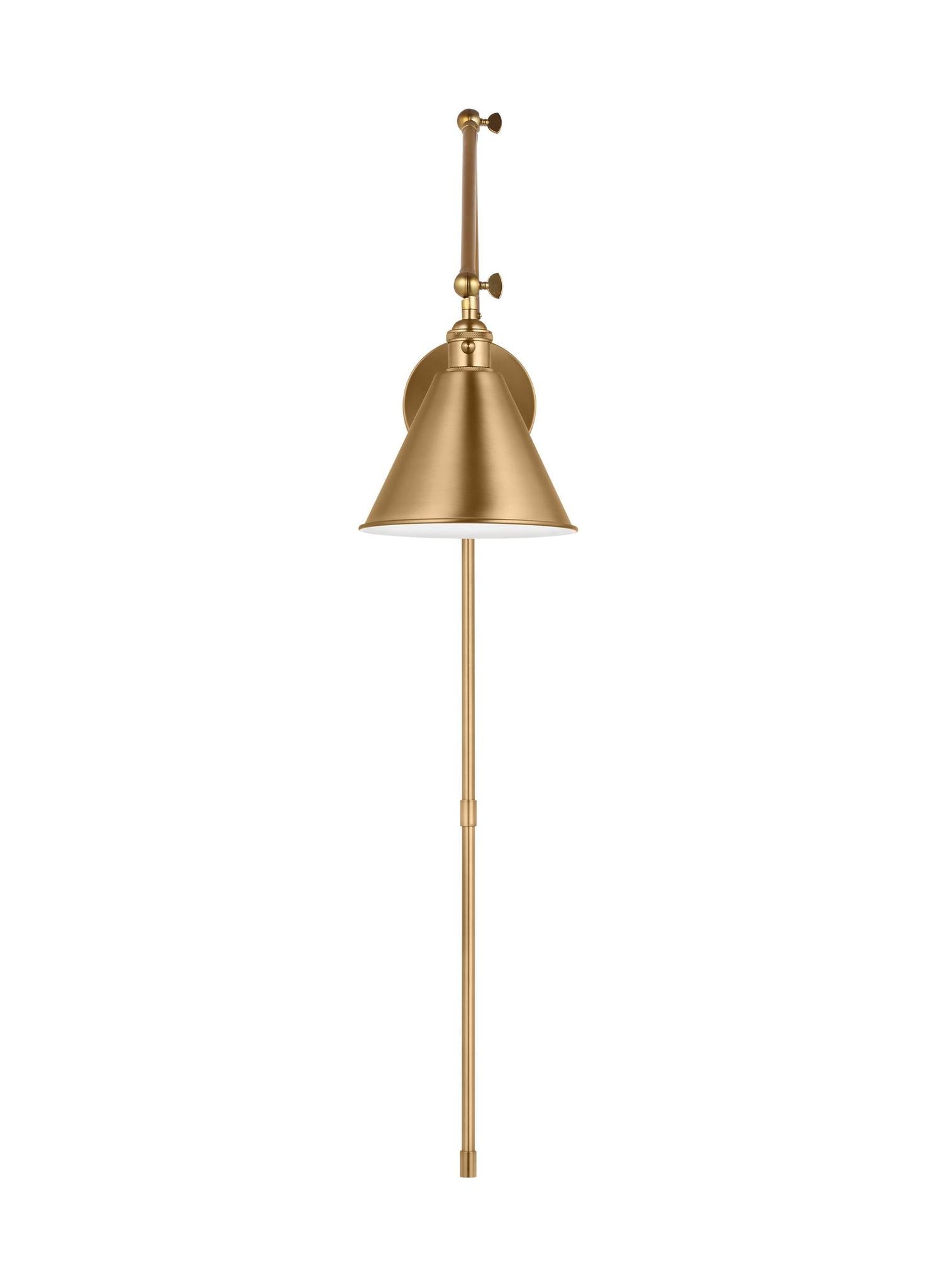 VISUAL COMFORT STUDIO, SALEM DOUBLE ARM ONE LIGHT SCONCE, WALL SCONCES