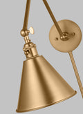 VISUAL COMFORT STUDIO, SALEM DOUBLE ARM ONE LIGHT SCONCE, WALL SCONCES