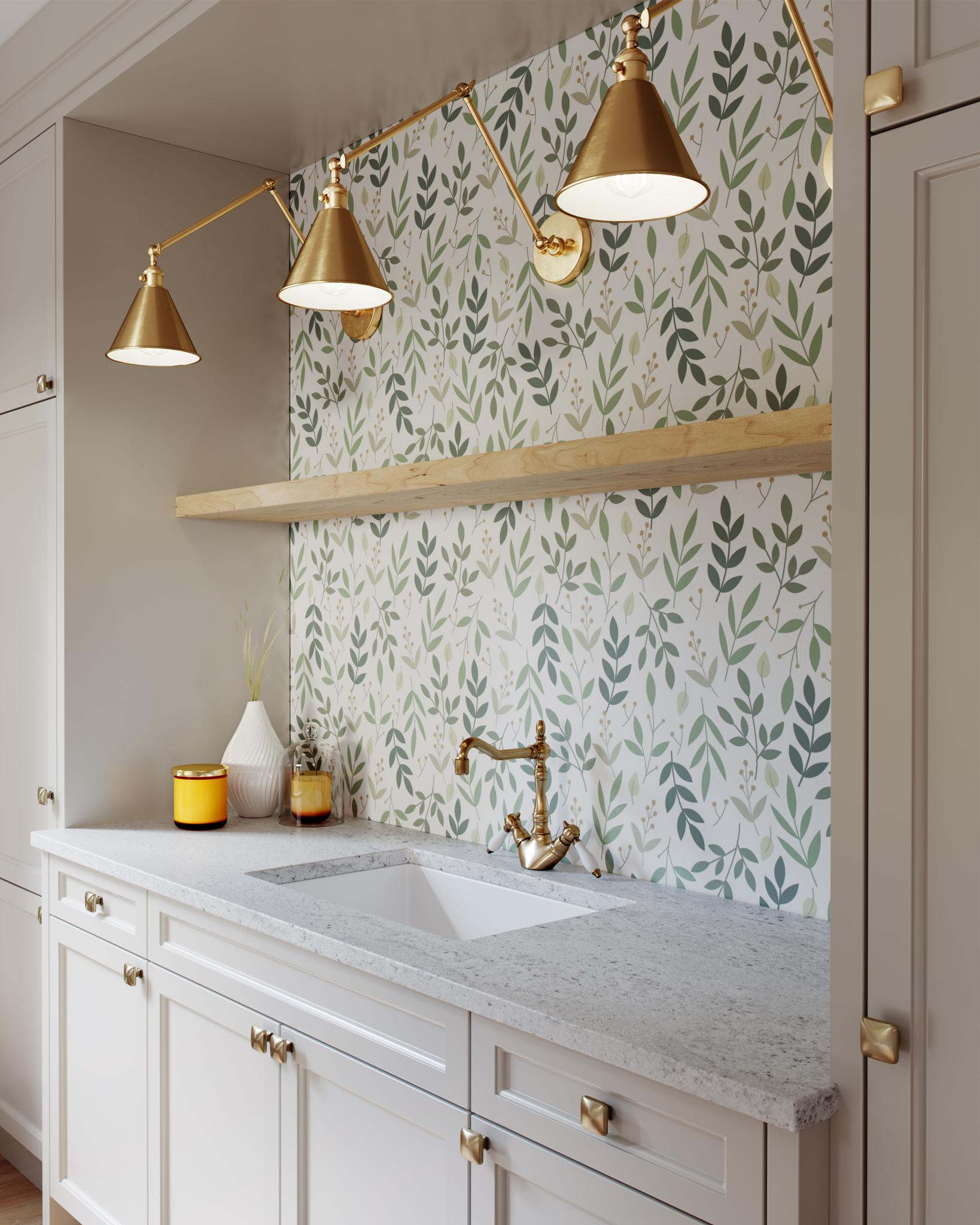 VISUAL COMFORT STUDIO, SALEM DOUBLE ARM ONE LIGHT SCONCE, WALL SCONCES