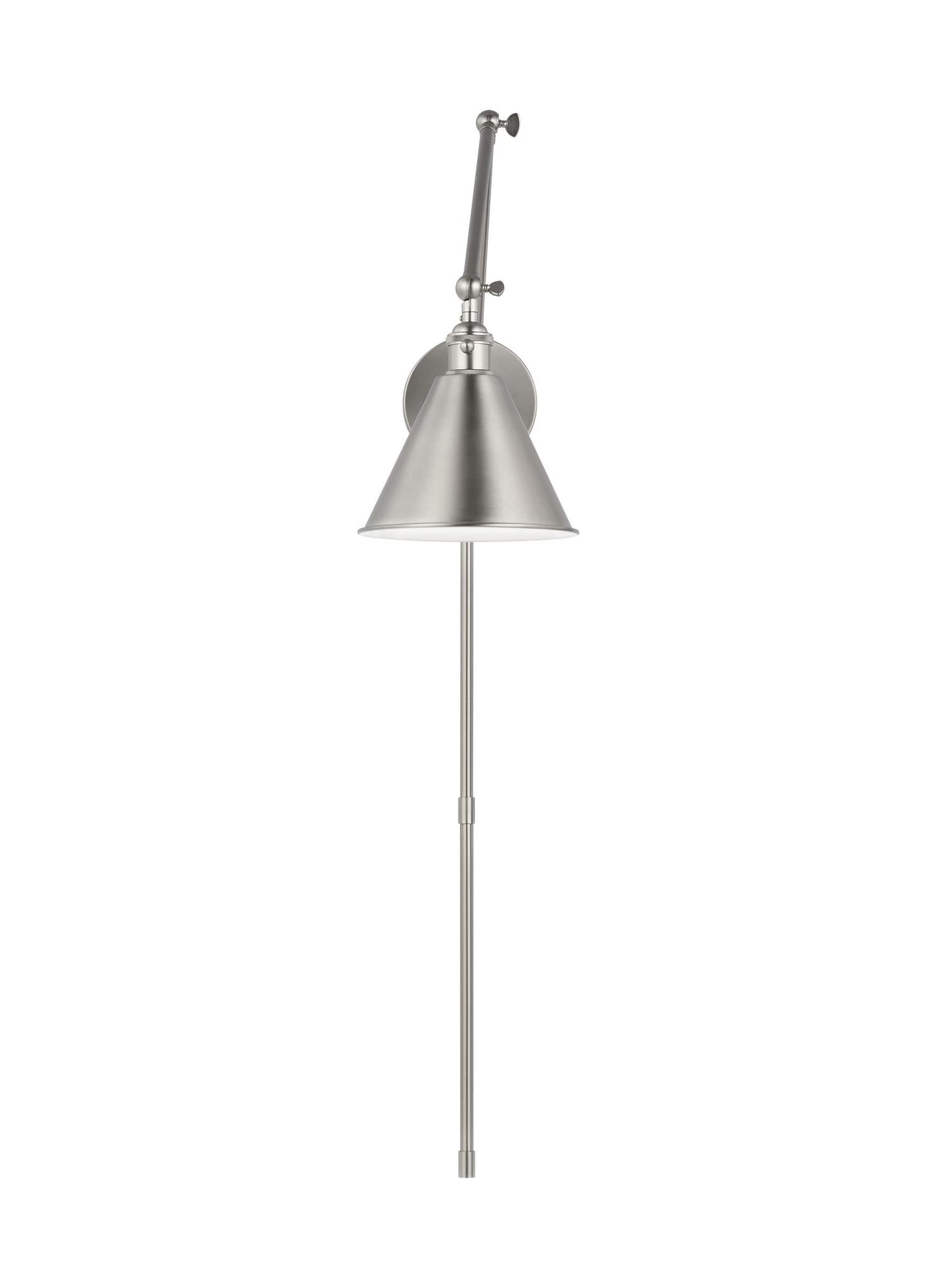 VISUAL COMFORT STUDIO, SALEM DOUBLE ARM ONE LIGHT SCONCE, WALL SCONCES