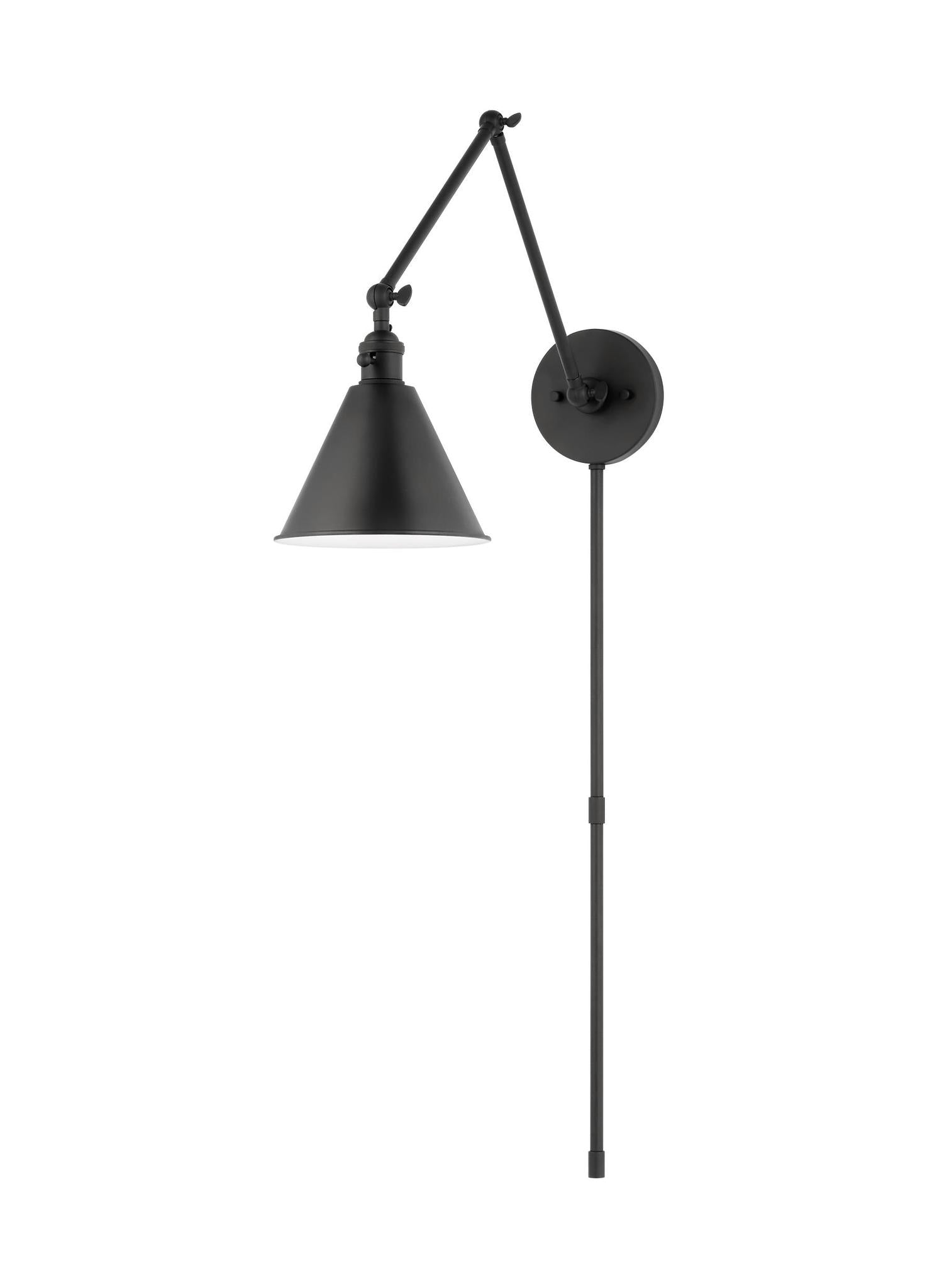 VISUAL COMFORT STUDIO, SALEM DOUBLE ARM ONE LIGHT SCONCE, WALL SCONCES