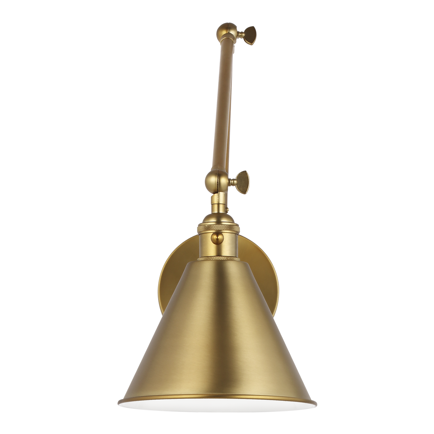 VISUAL COMFORT STUDIO, SALEM DOUBLE ARM ONE LIGHT SCONCE, WALL SCONCES
