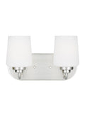 GENERATION LIGHTING, WINDOM TWO LIGHT WALL / BATH, BATH VANITY LIGHT