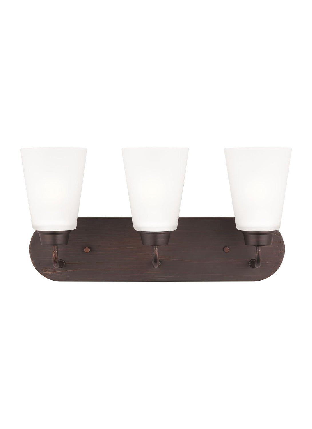 GENERATION LIGHTING, KERRVILLE THREE LIGHT WALL / BATH, BATH VANITY LIGHT