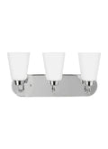 GENERATION LIGHTING, KERRVILLE THREE LIGHT WALL / BATH, BATH VANITY LIGHT