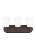 GENERATION LIGHTING, KERRVILLE THREE LIGHT WALL / BATH, BATH VANITY LIGHT