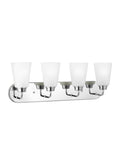 GENERATION LIGHTING, KERRVILLE FOUR LIGHT WALL / BATH, BATH VANITY LIGHT