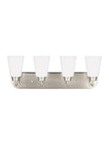 GENERATION LIGHTING, KERRVILLE FOUR LIGHT WALL / BATH, BATH VANITY LIGHT