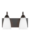 GENERATION LIGHTING, SEVILLE TWO LIGHT WALL / BATH, BATH VANITY LIGHT